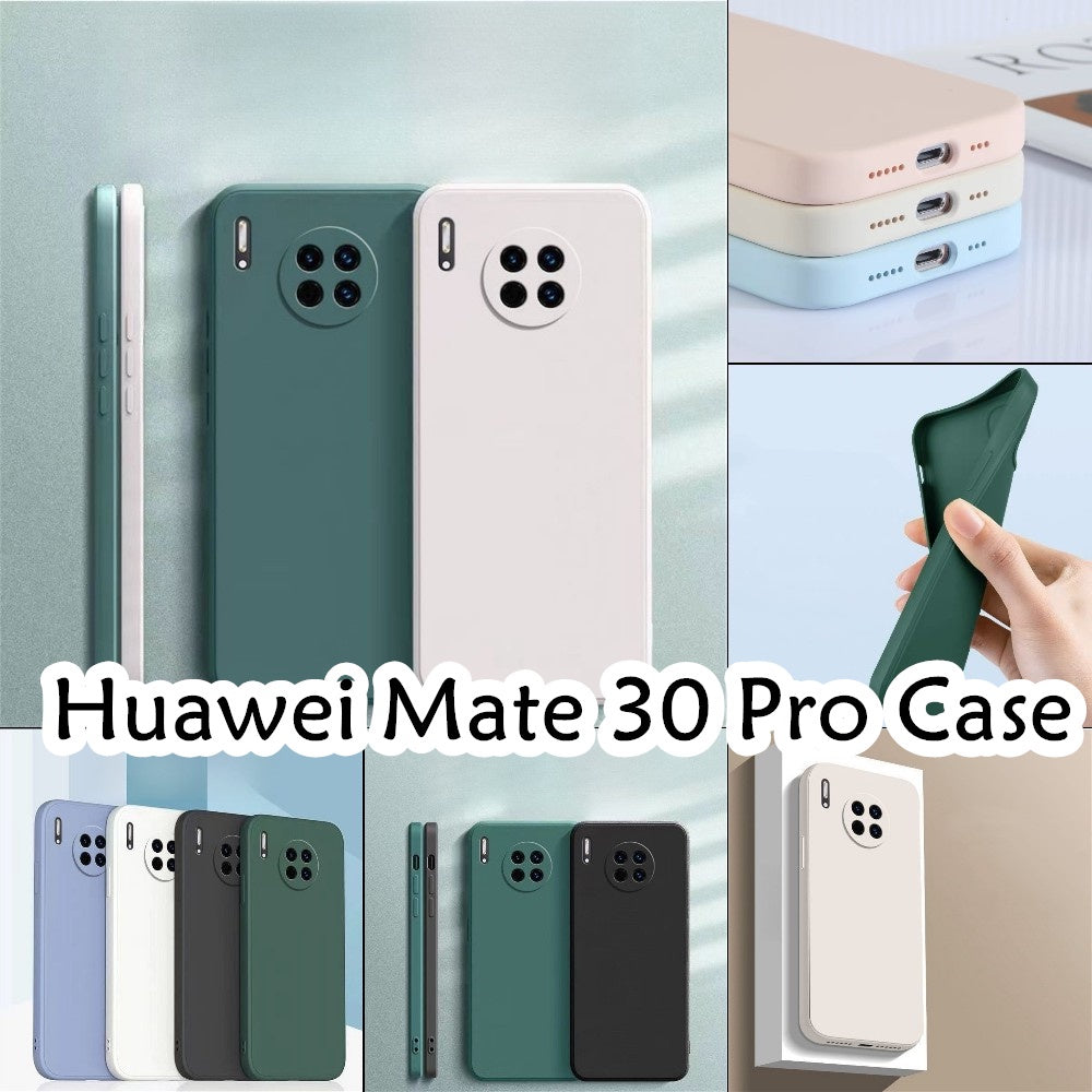 For Huawei Mate 30 Pro Cover Drop and wear resistant Silicone Full Case Classic Simple Solid Color Phone Case Cover