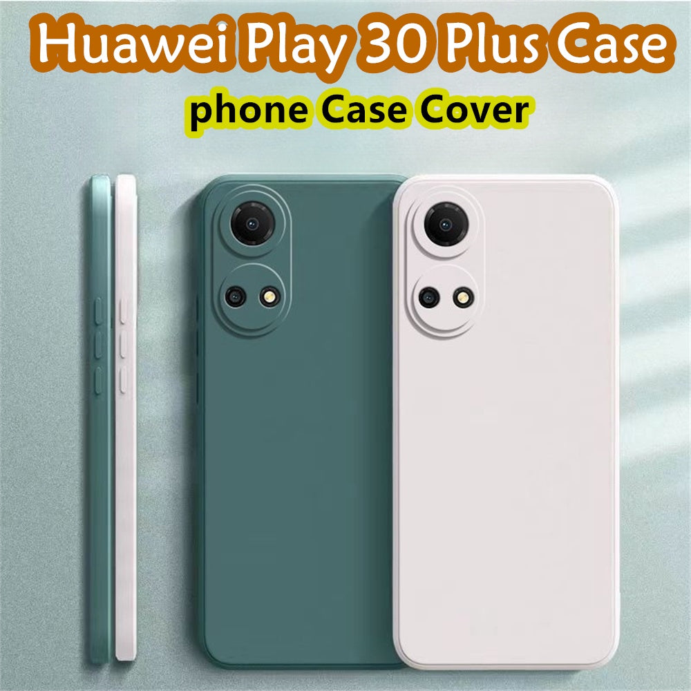 For Huawei Play 30 Plus Cover Drop and wear resistant Silicone Full Case Classic Simple Solid Color Phone Case Cover
