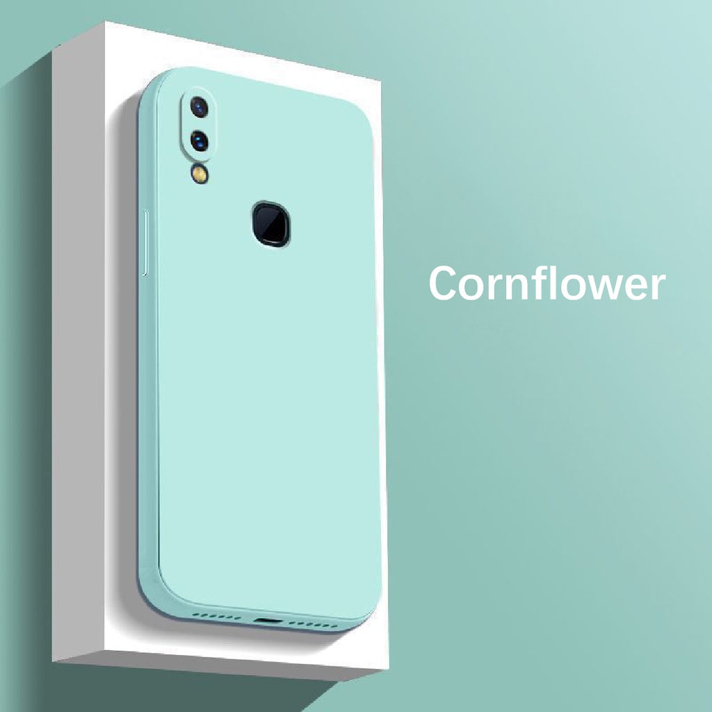 For VIVO Y85 Cover Drop and wear resistant Silicone Full Case Classic Simple Solid Color Phone Case Cover