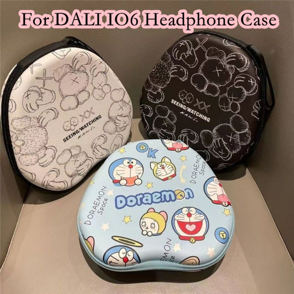 For DALI IO6 Headphone Case Cartoon Creative Patterns Headset Earpads Storage Bag Casing Box