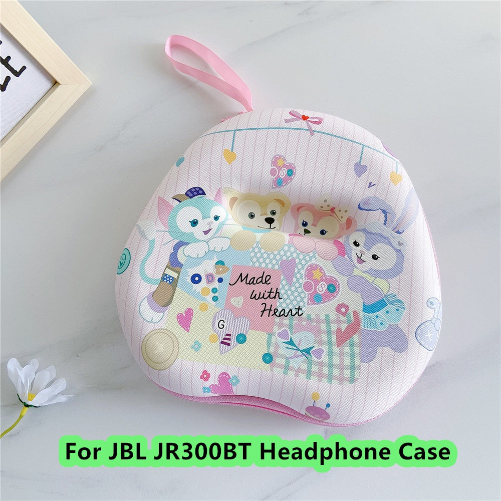 For JBL JR300BT Headphone Case Cartoon Creative Patterns Headset Earpads Storage Bag Casing Box