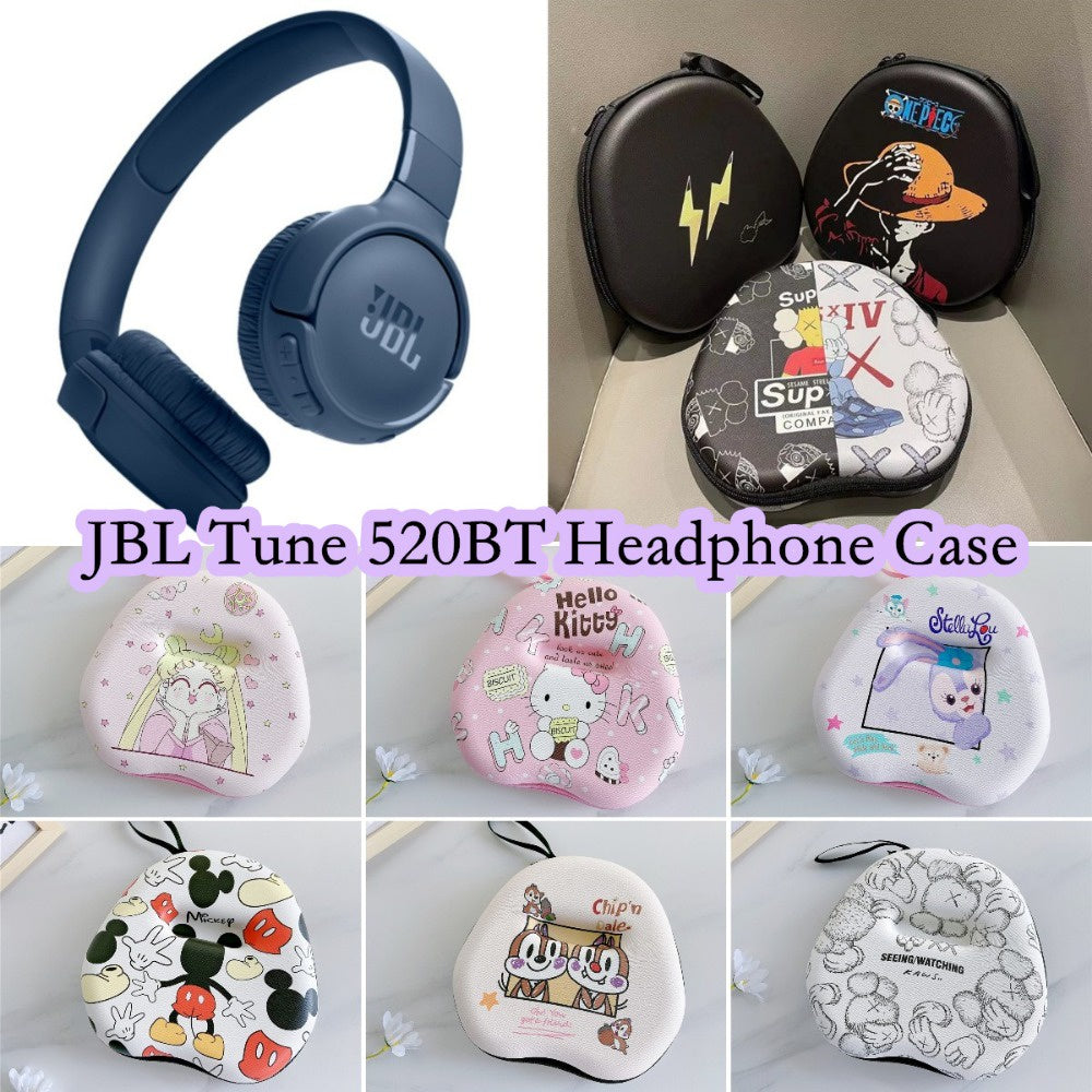 For JBL TUNE 520BT Headphone Case Cartoon Creative Patterns Headset Earpads Storage Bag Casing Box