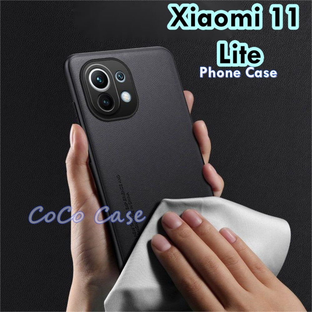 For Xiaomi 11 Lite Cover Silicone Professional Full Case Classic Simple Solid Color Phone Case Cover sweatproof