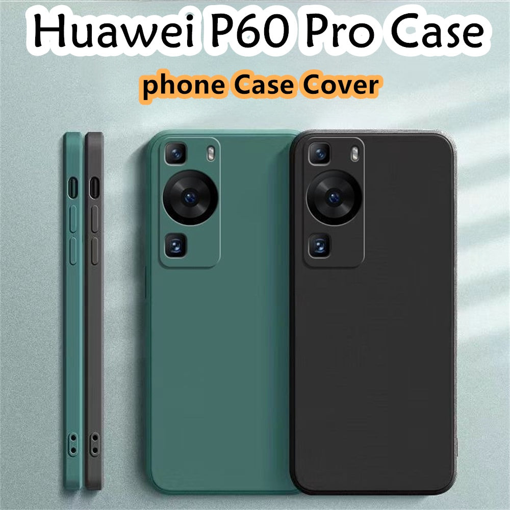 For Huawei P60 Pro Cover Drop and wear resistant Silicone Full Case Classic Simple Solid Color Phone Case Cover