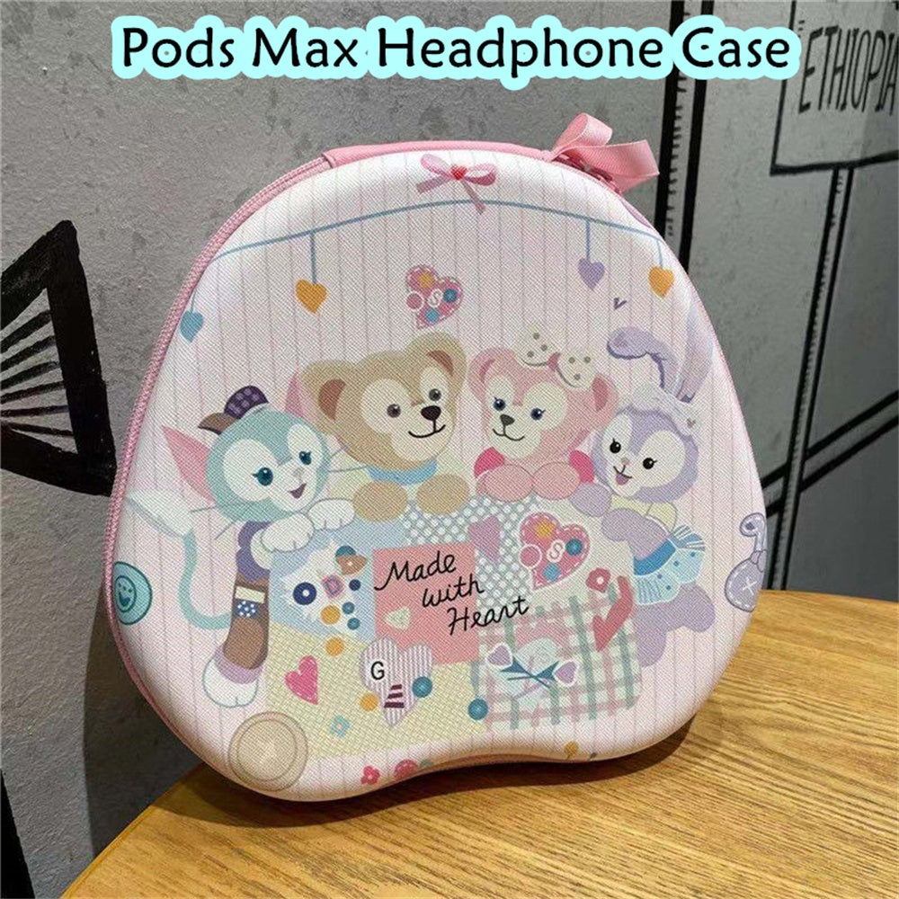 For Pods Max Headphone Case Cartoon Creative Patterns Headset Earpads Storage Bag Casing Box