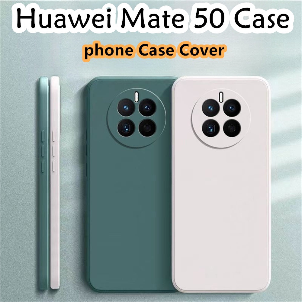 For Huawei Mate 50 Cover Drop and wear resistant Silicone Full Case Classic Simple Solid Color Phone Case Cover