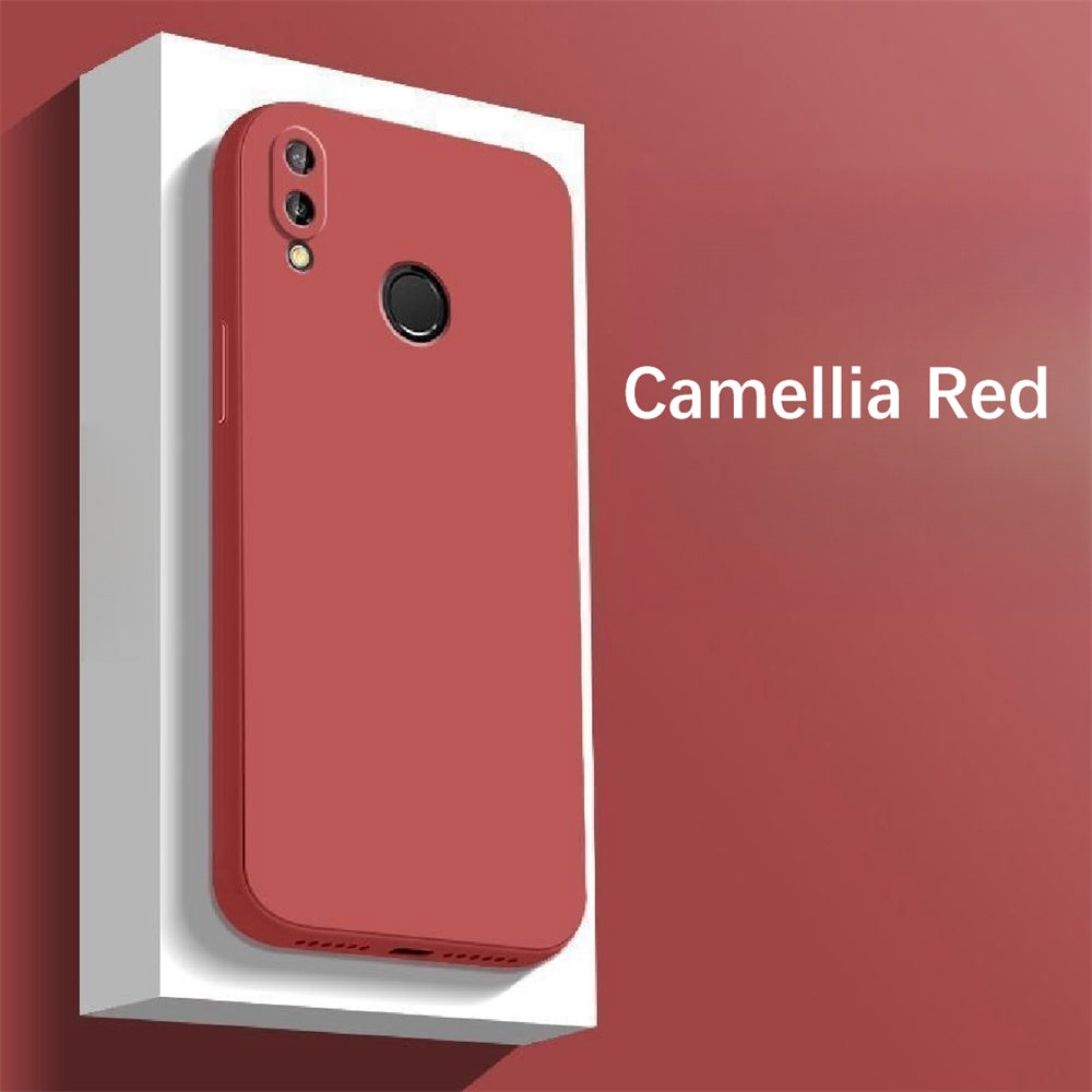For Huawei P20 Lite Cover Drop and wear resistant Silicone Full Case Classic Simple Solid Color Phone Case Cover