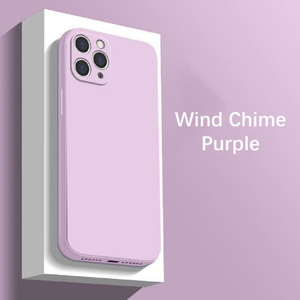 For IPhone 14 Pro Max Cover Drop and wear resistant Silicone Full Case Classic Simple Solid Color Phone Case Cover