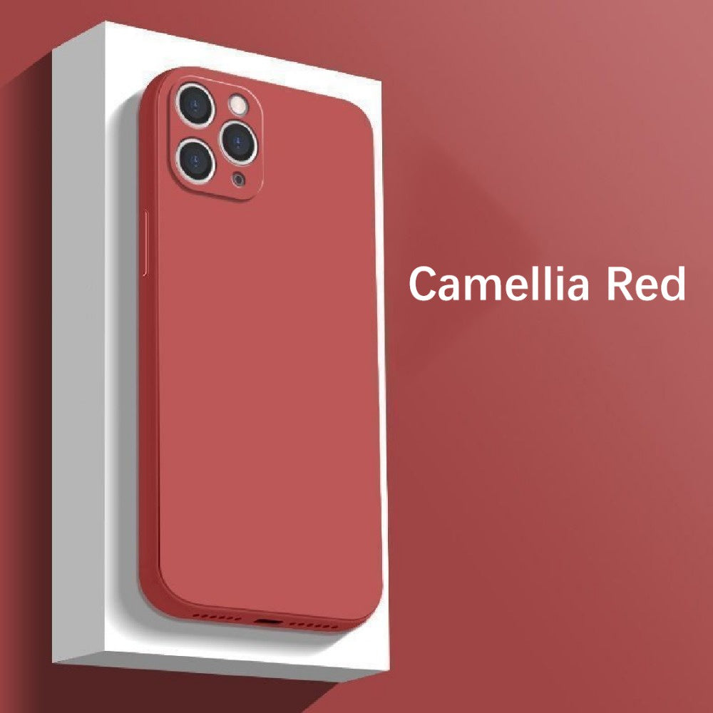 For IPhone 14 Pro Max Cover Drop and wear resistant Silicone Full Case Classic Simple Solid Color Phone Case Cover