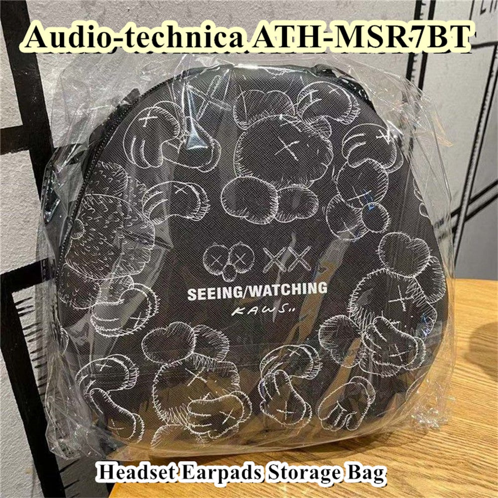For Audio-technica ATH-MSR7BT Headphone Case Cartoon Creative Patterns Headset Earpads Storage Bag Casing Box