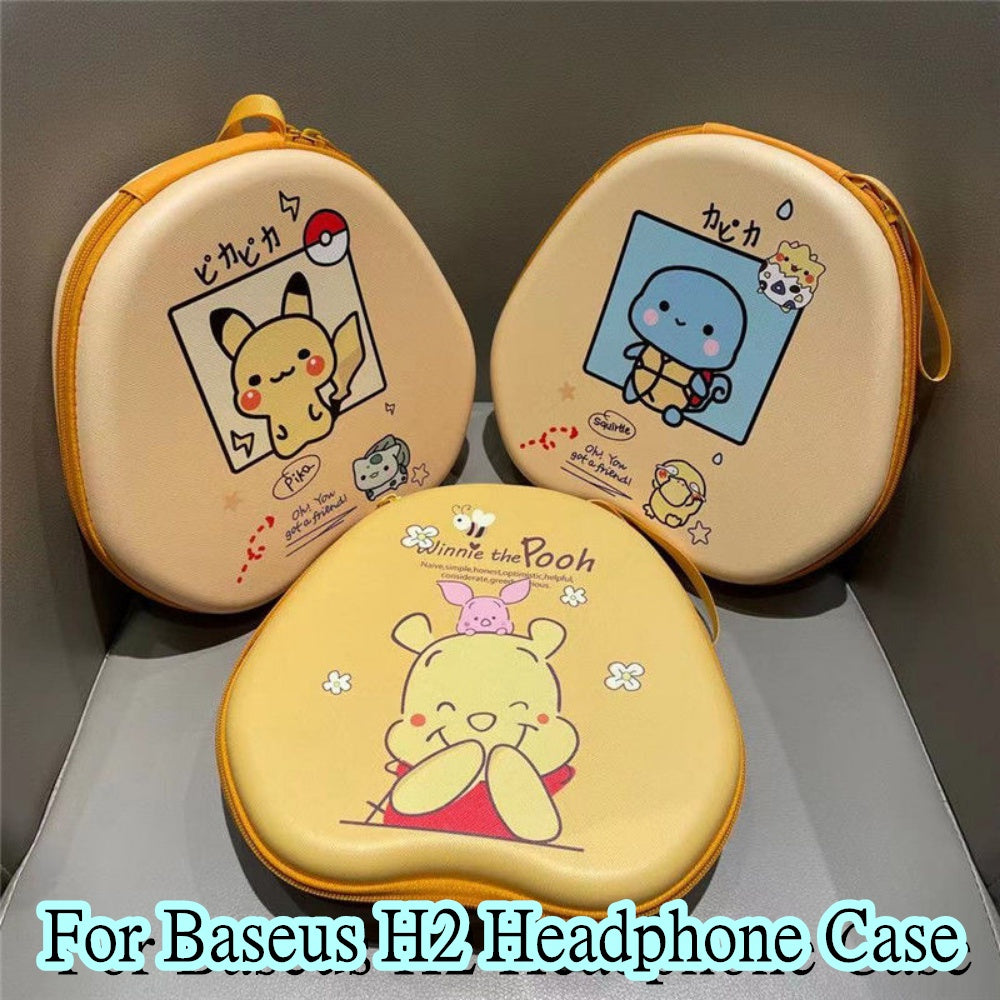 For Baseus H2 Headphone Case Cartoon Creative Patterns Headset Earpads Storage Bag Casing Box