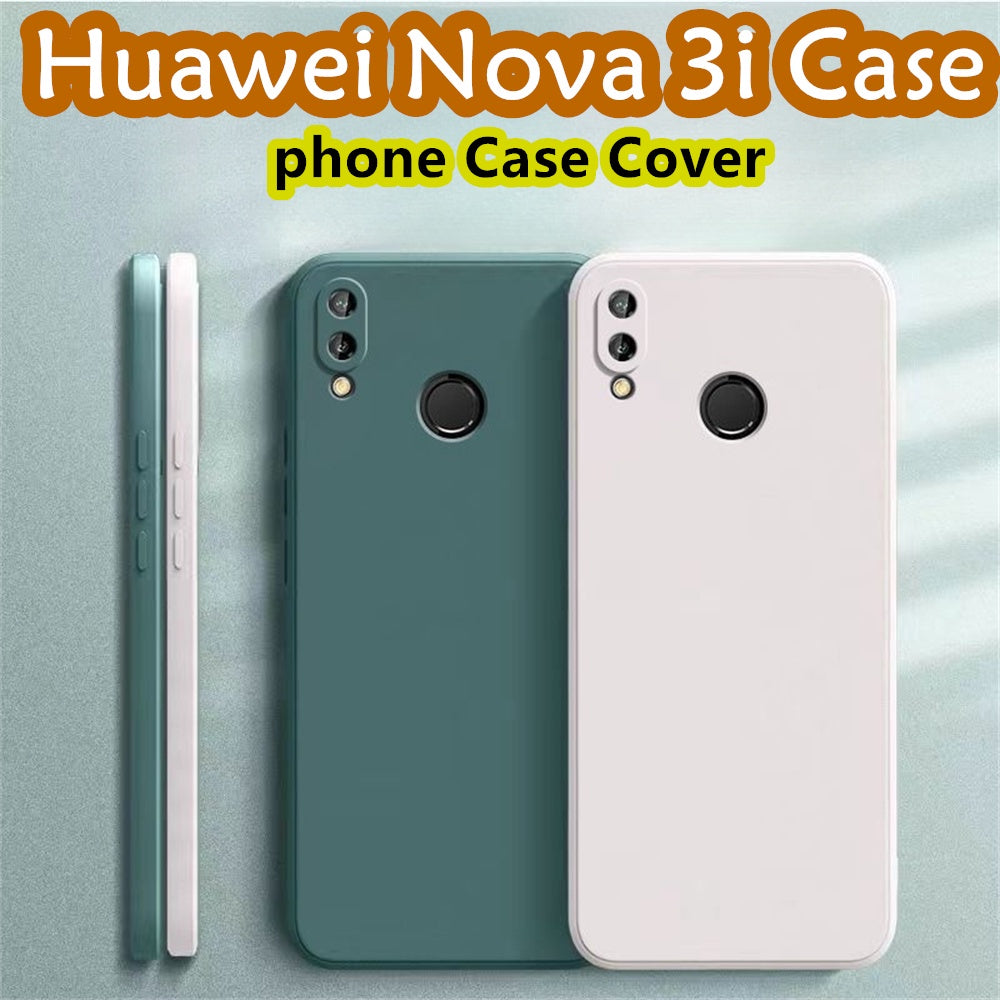 For Huawei Nova 3i Cover Drop and wear resistant Silicone Full Case Classic Simple Solid Color Phone Case Cover