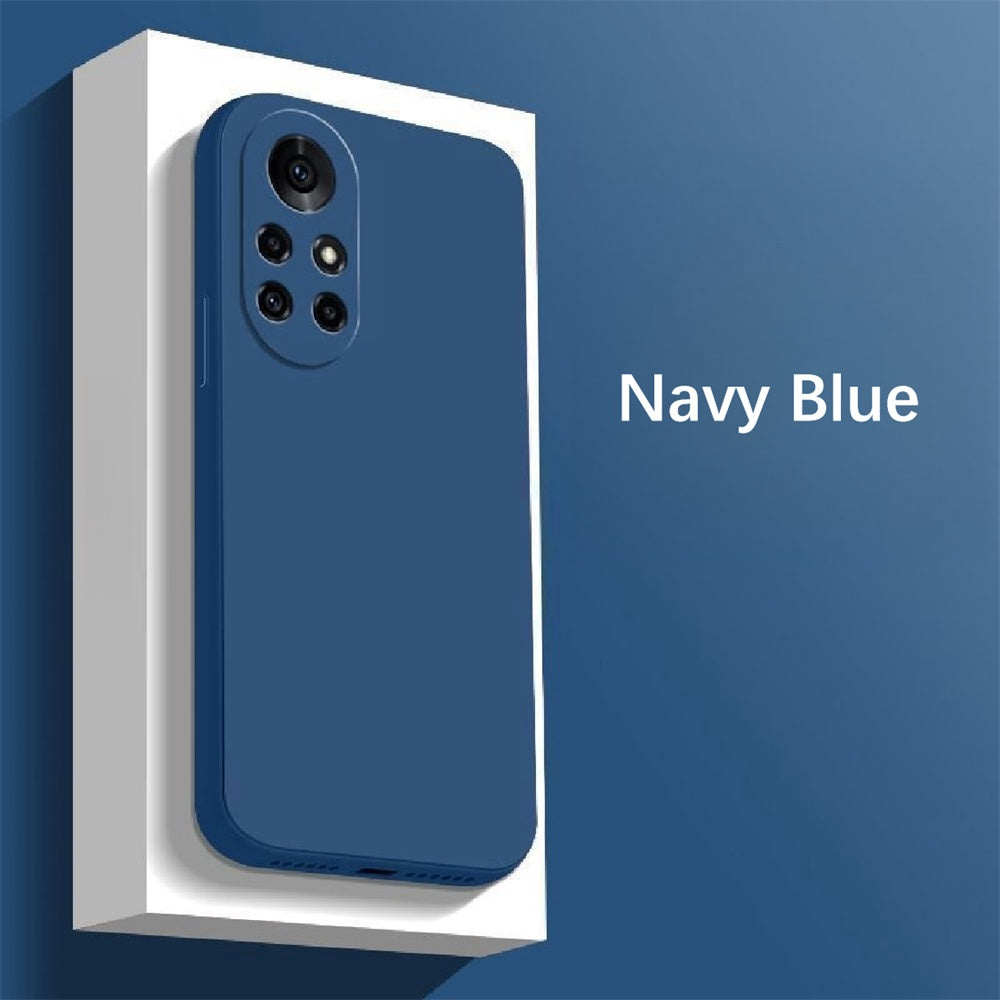 For Huawei Nova 8 Cover Drop and wear resistant Silicone Full Case Classic Simple Solid Color Phone Case Cover