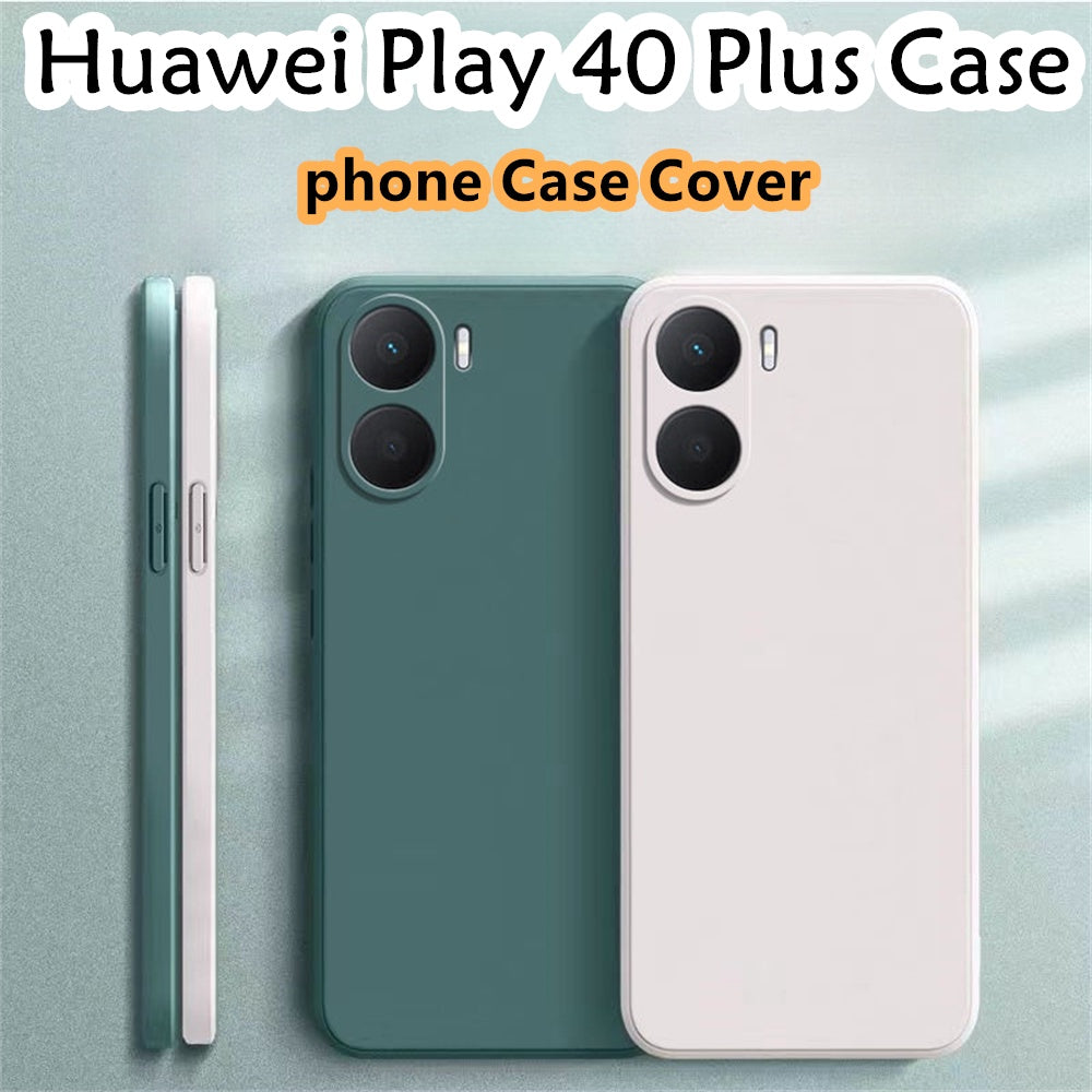 For Huawei Play 40 Plus Cover Drop and wear resistant Silicone Full Case Classic Simple Solid Color Phone Case Cover
