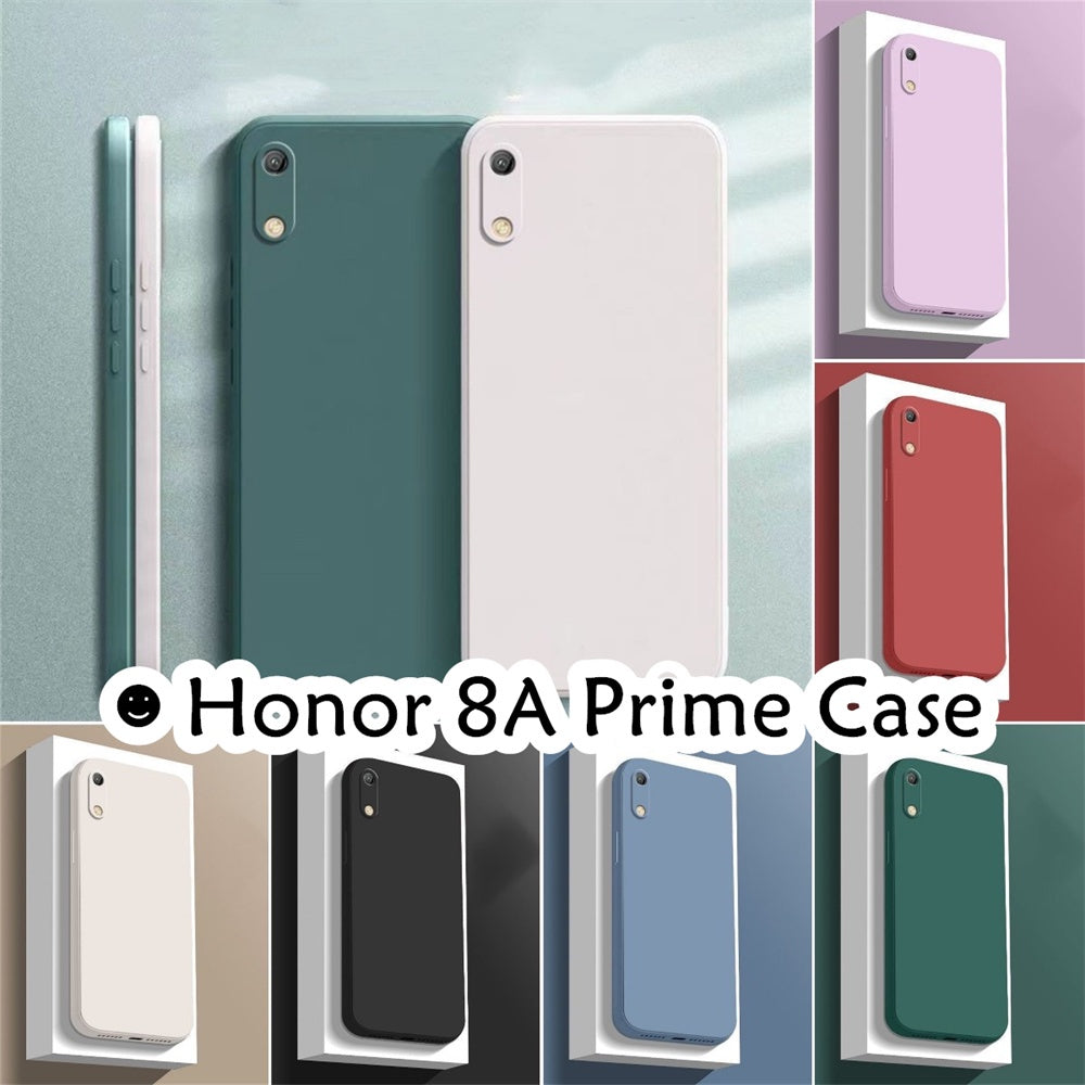 For Honor 8A Prime Cover Drop and wear resistant Silicone Full Case Classic Simple Solid Color Phone Case Cover