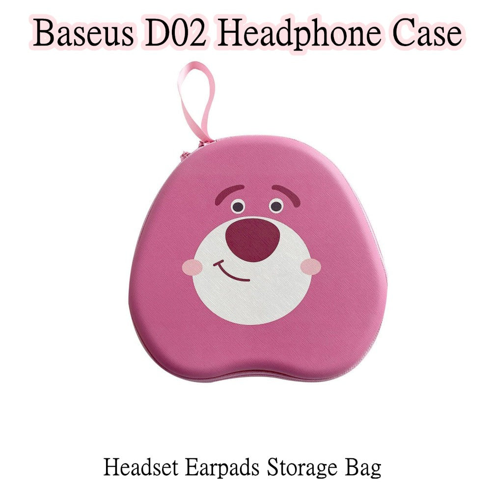 For Baseus D02 Headphone Case Cartoon Creative Patterns Headset Earpads Storage Bag Casing Box