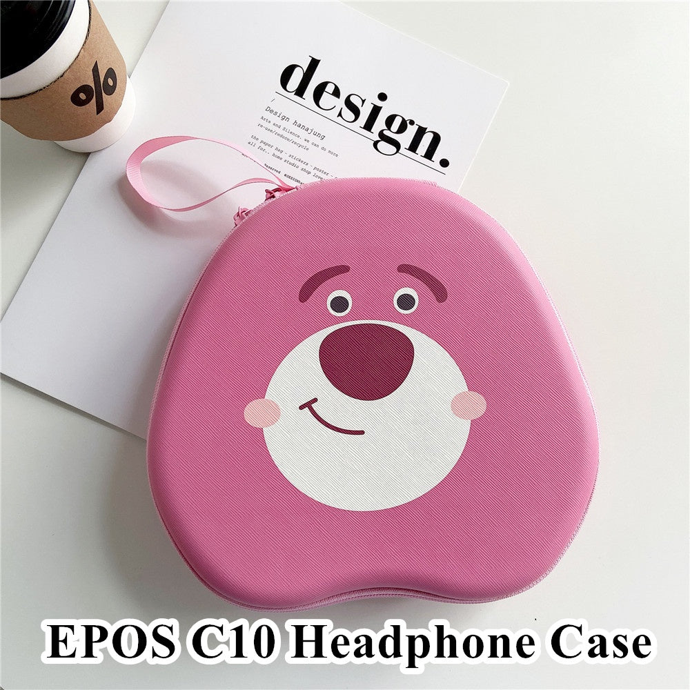 For EPOS C10 Headphone Case Cartoon Creative Patterns Headset Earpads Storage Bag Casing Box