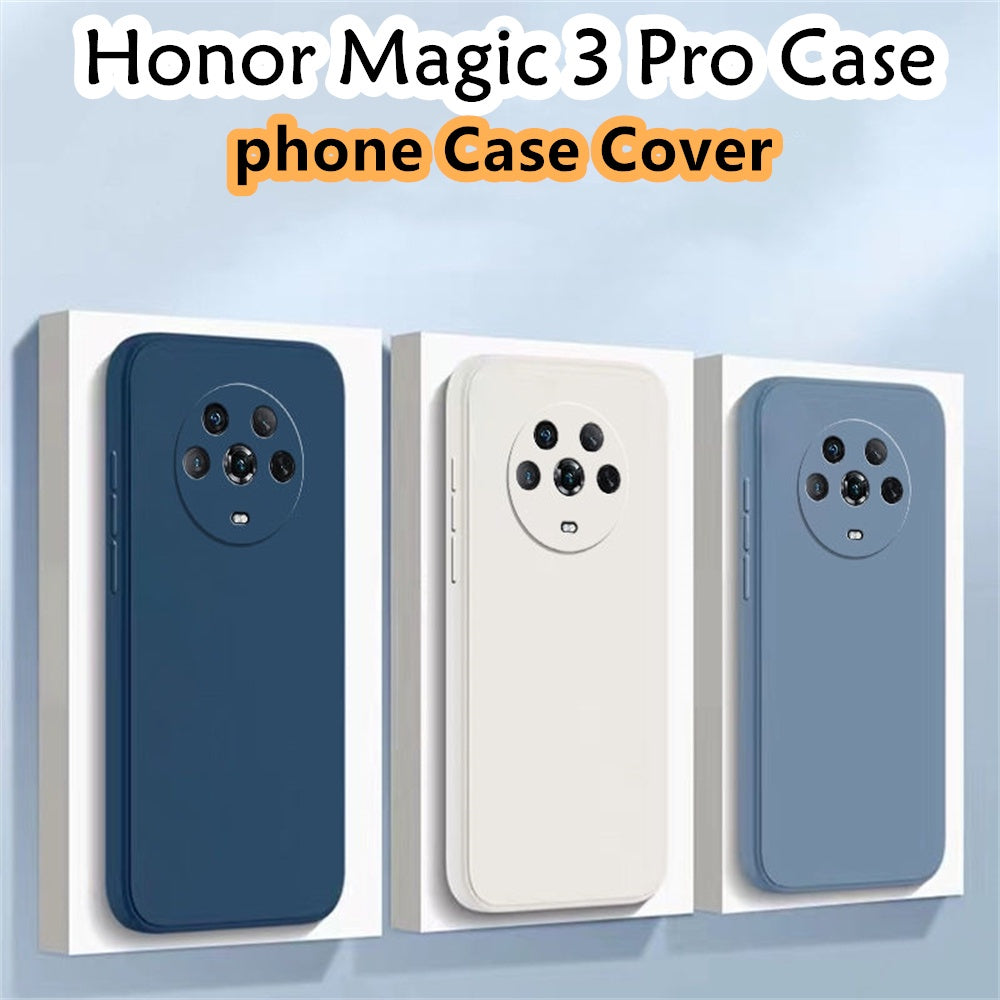 For Honor Magic 3 Pro Cover Drop and wear resistant Silicone Full Case Classic Simple Solid Color Phone Case Cover