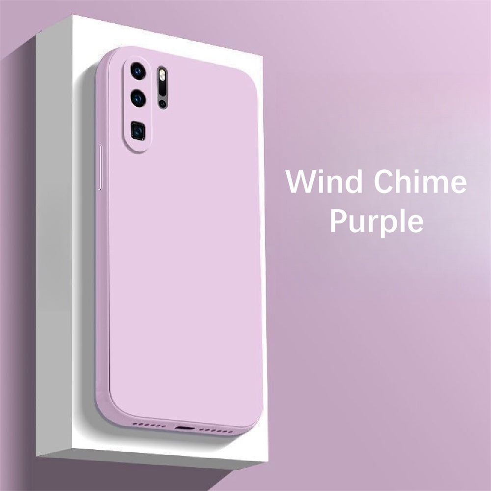 For Huawei P30 Pro Cover Drop and wear resistant Silicone Full Case Classic Simple Solid Color Phone Case Cover