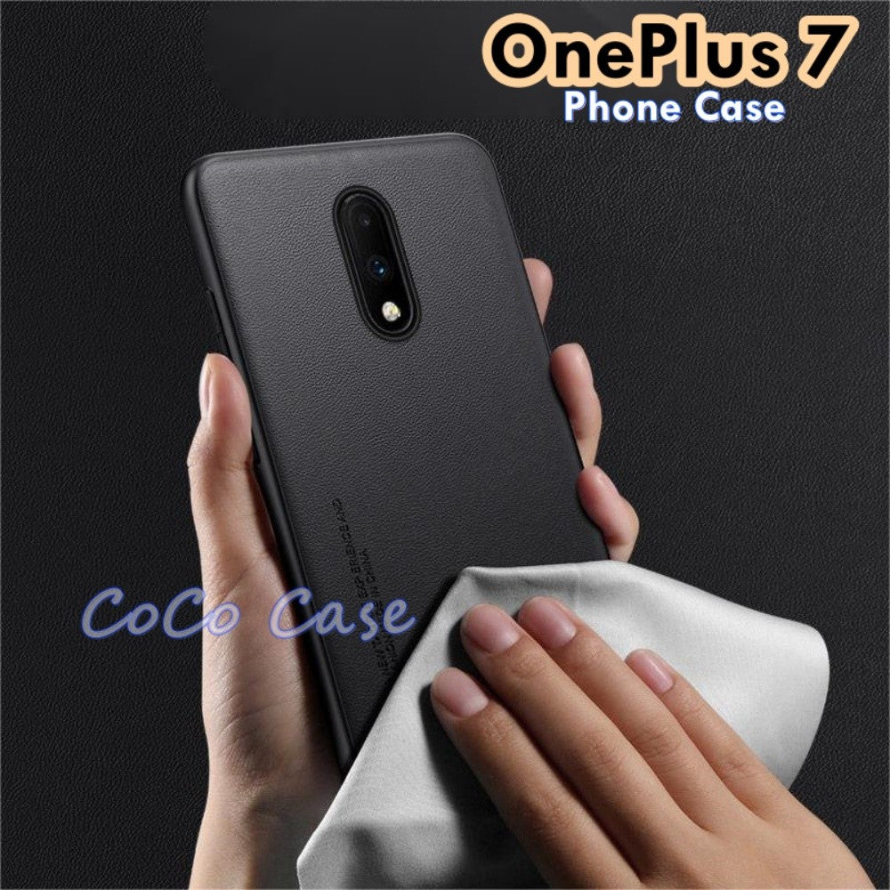 For OnePlus 7 Cover Silicone Professional Full Case Classic Simple Solid Color Phone Case Cover sweatproof