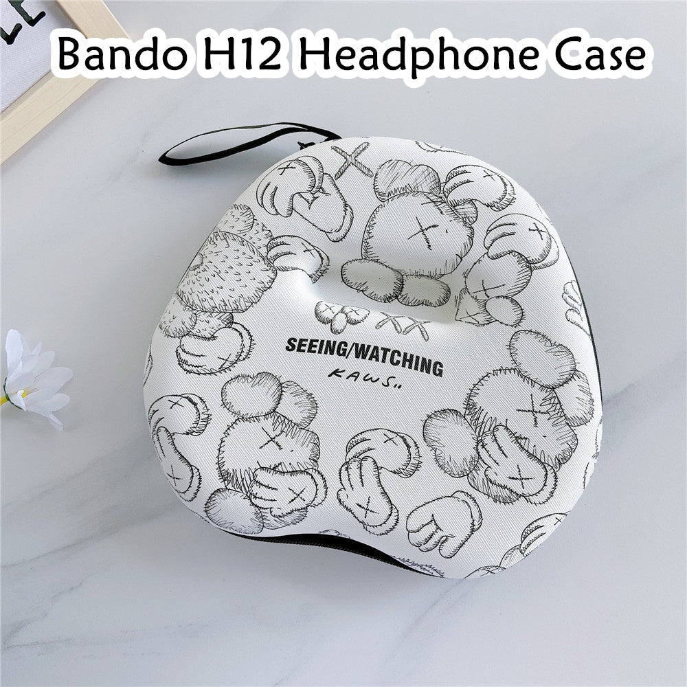 For Bando H12 Headphone Case Cartoon Creative Patterns Headset Earpads Storage Bag Casing Box