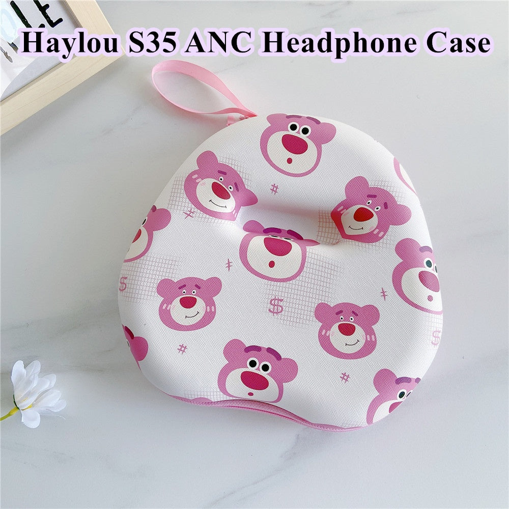For Haylou S35 ANC Headphone Case Cartoon Creative Patterns Headset Earpads Storage Bag Casing Box