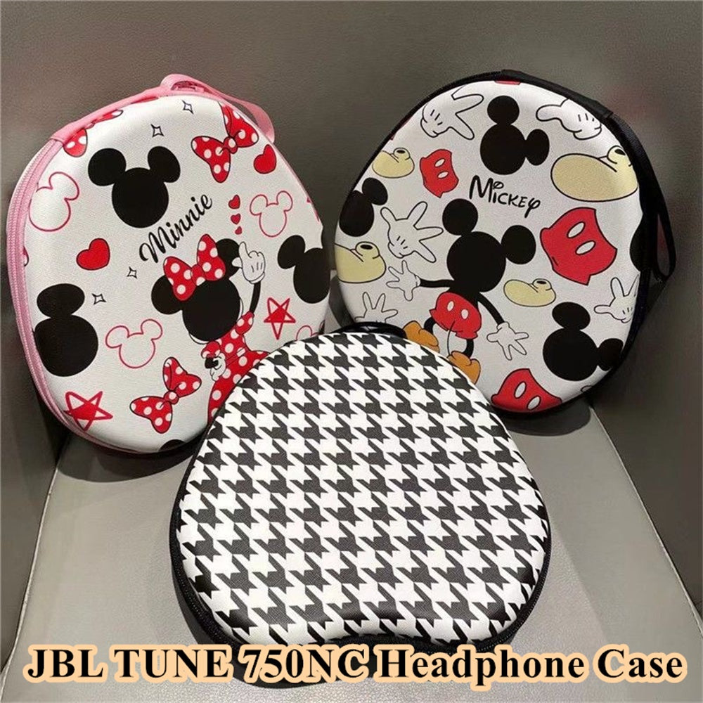 For JBL TUNE 750NC Headphone Case Cartoon Creative Patterns Headset Earpads Storage Bag Casing Box