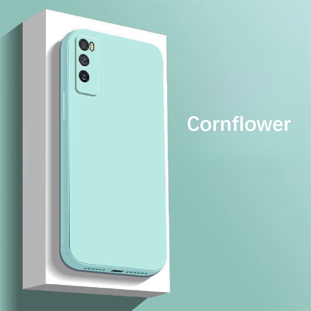 For Huawei Enjoy 20 Pro Cover Drop and wear resistant Silicone Full Case Classic Simple Solid Color Phone Case Cover