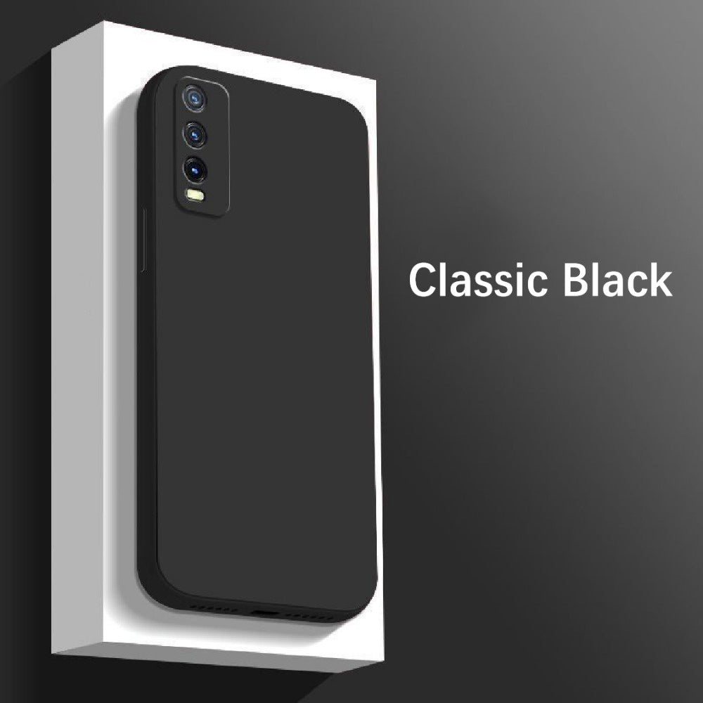 For VIVO Y70S Cover Drop and wear resistant Silicone Full Case Classic Simple Solid Color Phone Case Cover