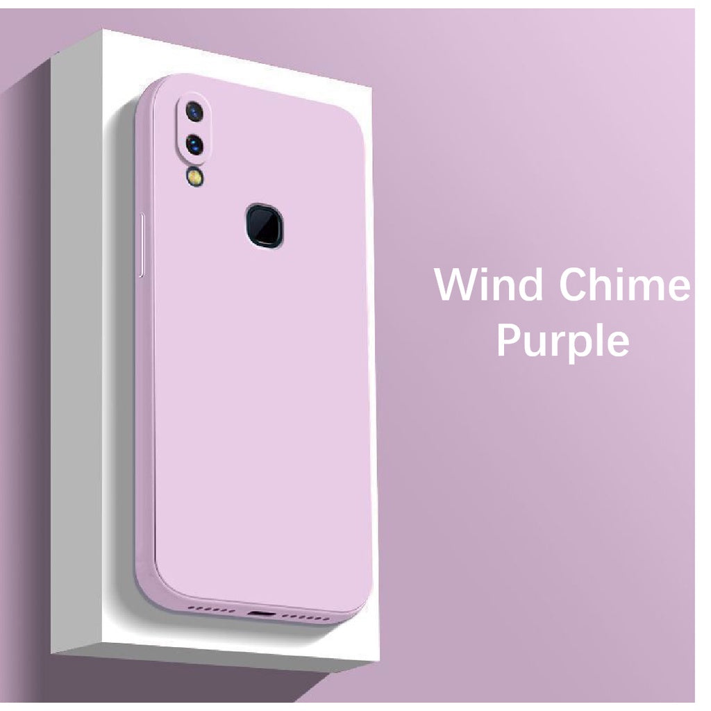 For VIVO Y85 Cover Drop and wear resistant Silicone Full Case Classic Simple Solid Color Phone Case Cover