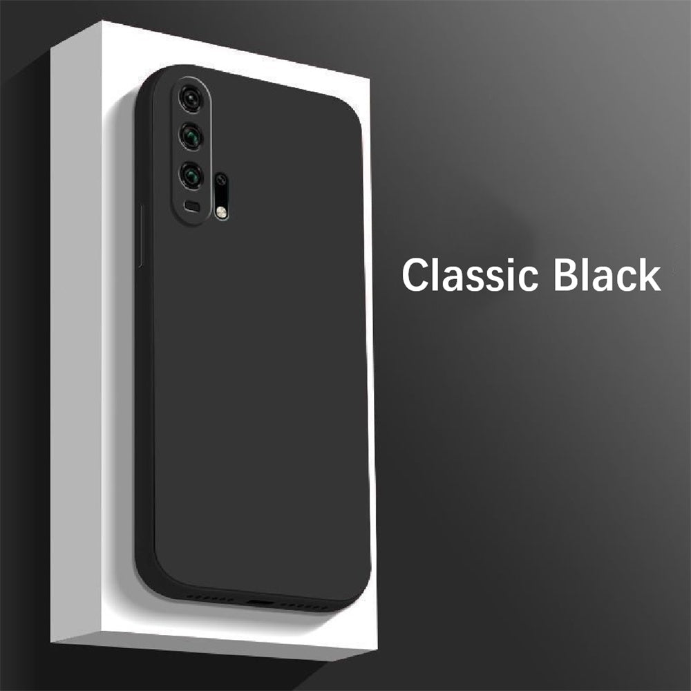 For Honor 20 Pro Cover Drop and wear resistant Silicone Full Case Classic Simple Solid Color Phone Case Cover