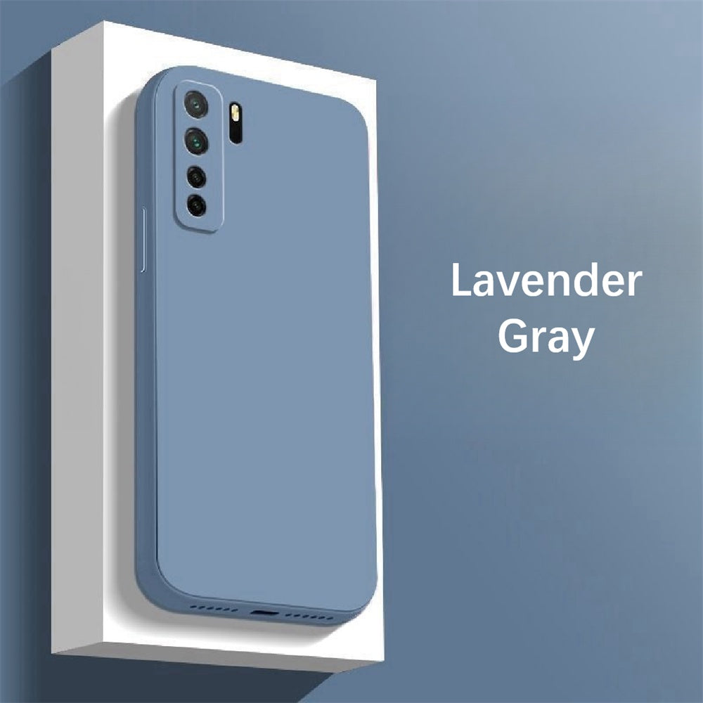 For Huawei Nova 7 SE Cover Drop and wear resistant Silicone Full Case Classic Simple Solid Color Phone Case Cover