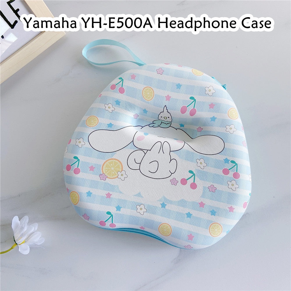 For Yamaha YH-E500A Headphone Case Cartoon Creative Patterns Headset Earpads Storage Bag Casing Box
