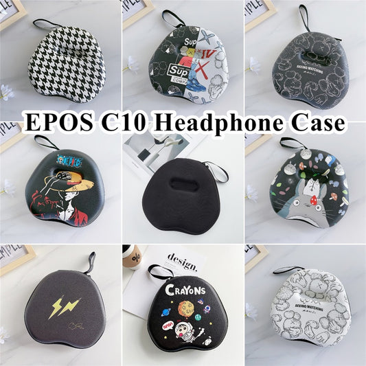 For EPOS C10 Headphone Case Cartoon Creative Patterns Headset Earpads Storage Bag Casing Box