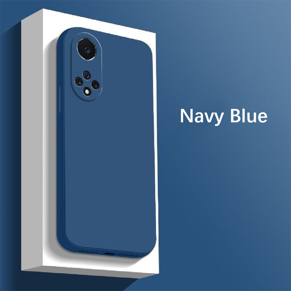 For Honor X7 Cover Drop and wear resistant Silicone Full Case Classic Simple Solid Color Phone Case Cover