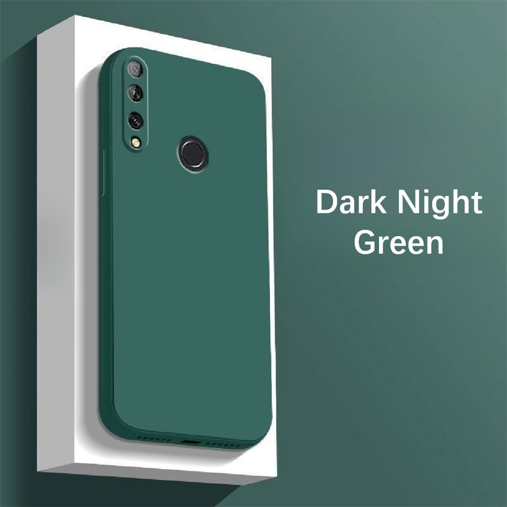 For Huawei Enjoy 9S Cover Drop and wear resistant Silicone Full Case Classic Simple Solid Color Phone Case Cover