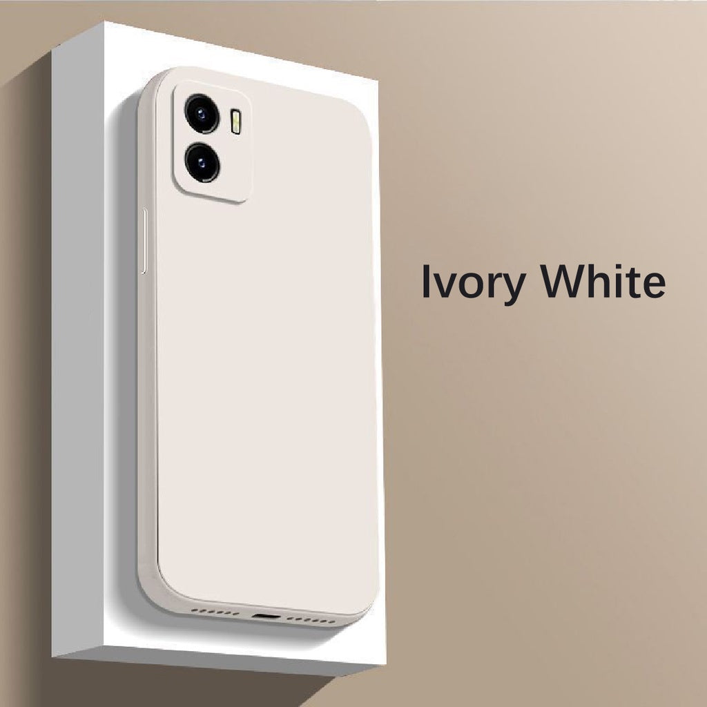 For VIVO Y32T Cover Drop and wear resistant Silicone Full Case Classic Simple Solid Color Phone Case Cover