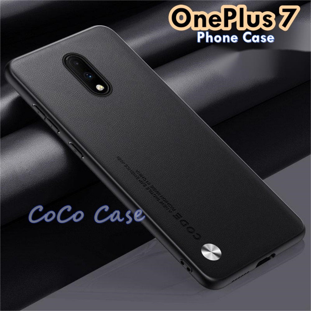 For OnePlus 7 Cover Silicone Professional Full Case Classic Simple Solid Color Phone Case Cover sweatproof