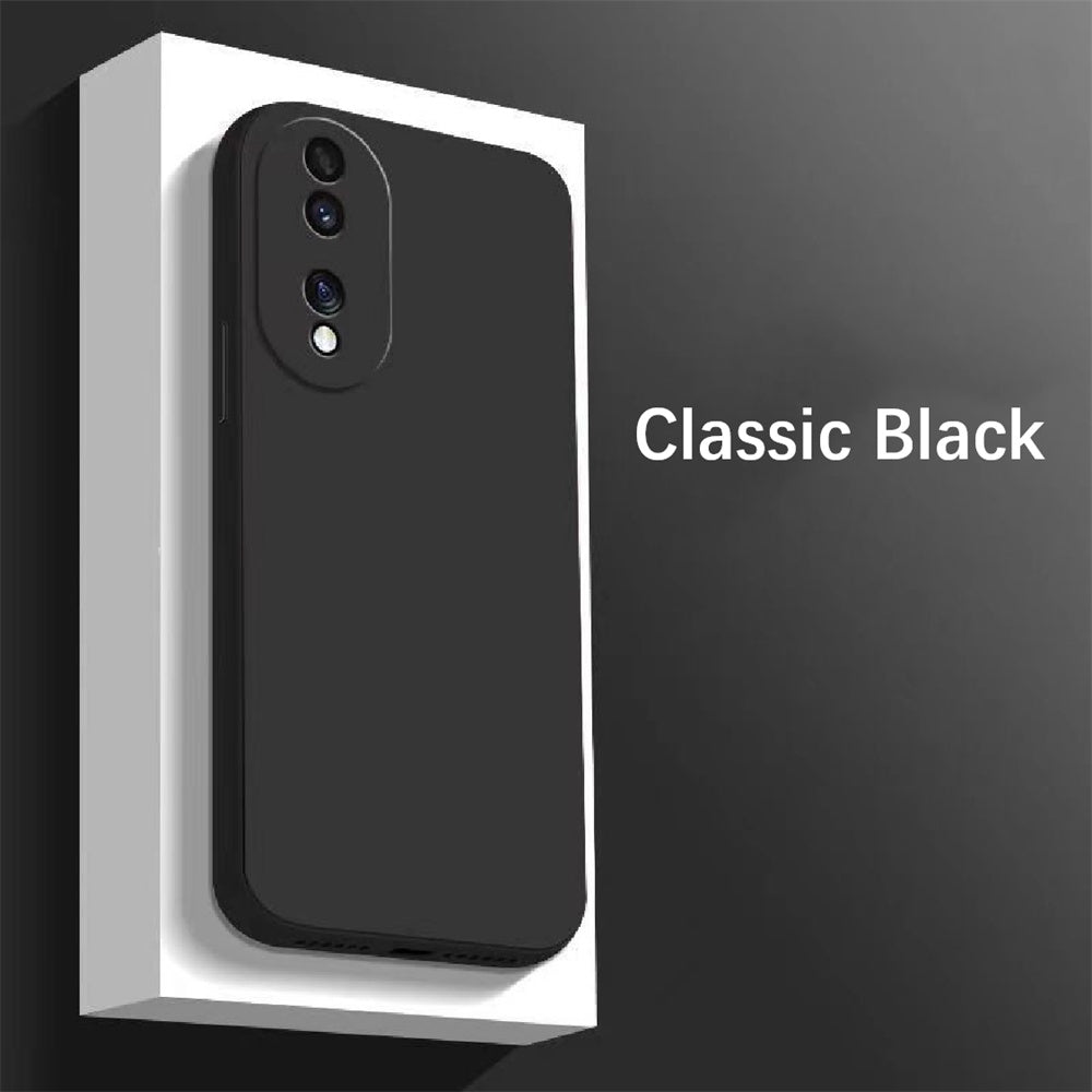 For Honor 90 Pro Cover Drop and wear resistant Silicone Full Case Classic Simple Solid Color Phone Case Cover