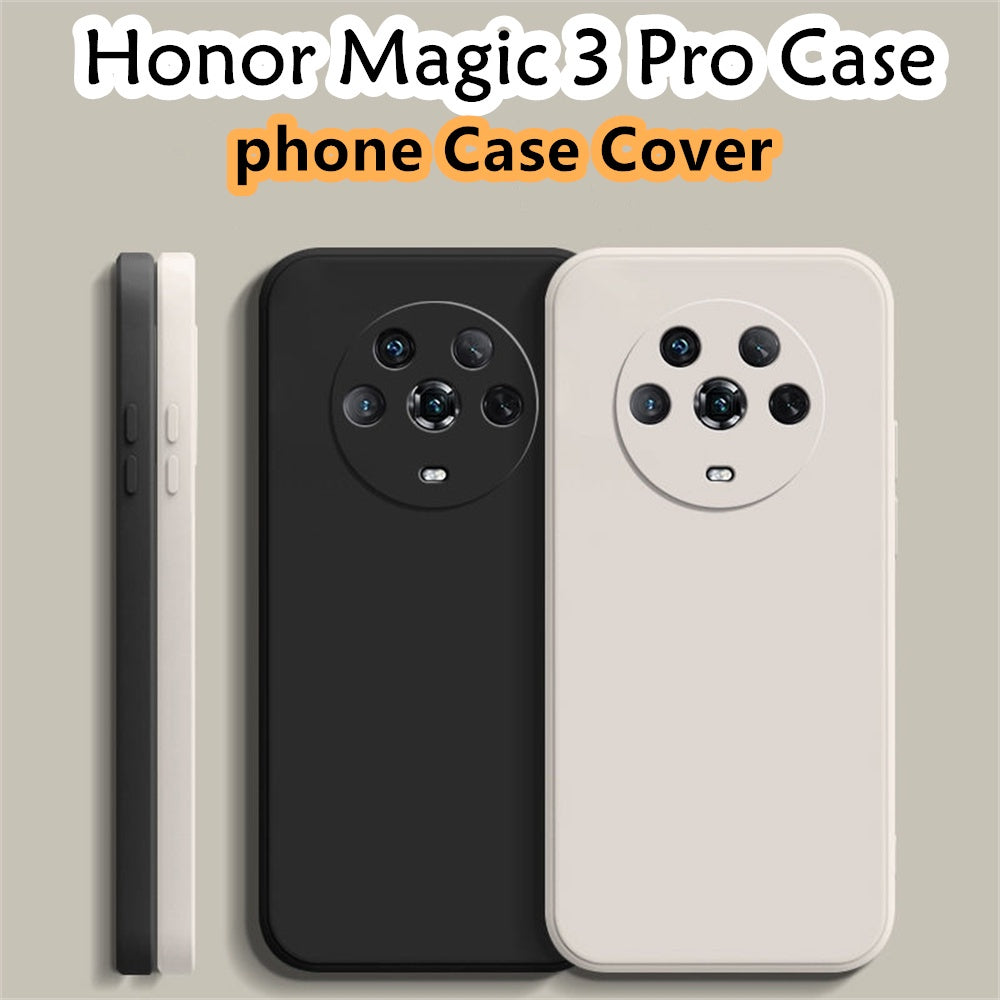 For Honor Magic 3 Pro Cover Drop and wear resistant Silicone Full Case Classic Simple Solid Color Phone Case Cover