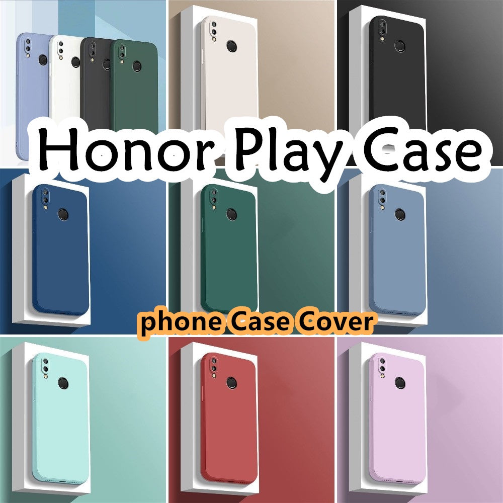 For Honor Play Cover Drop and wear resistant Silicone Full Case Classic Simple Solid Color Phone Case Cover