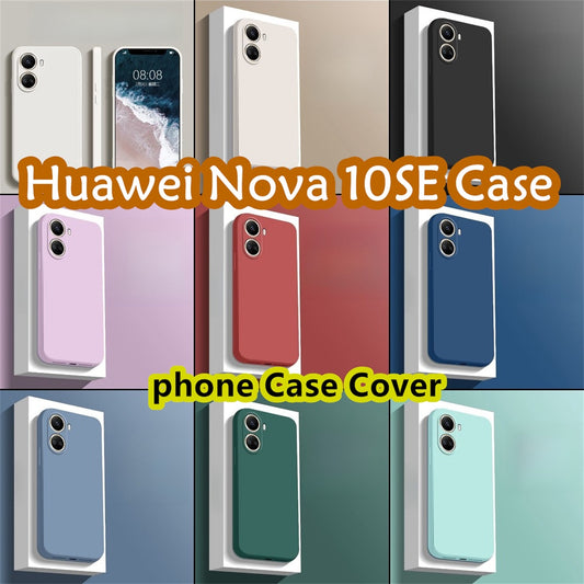 For Huawei Nova 10SE Cover Drop and wear resistant Silicone Full Case Classic Simple Solid Color Phone Case Cover