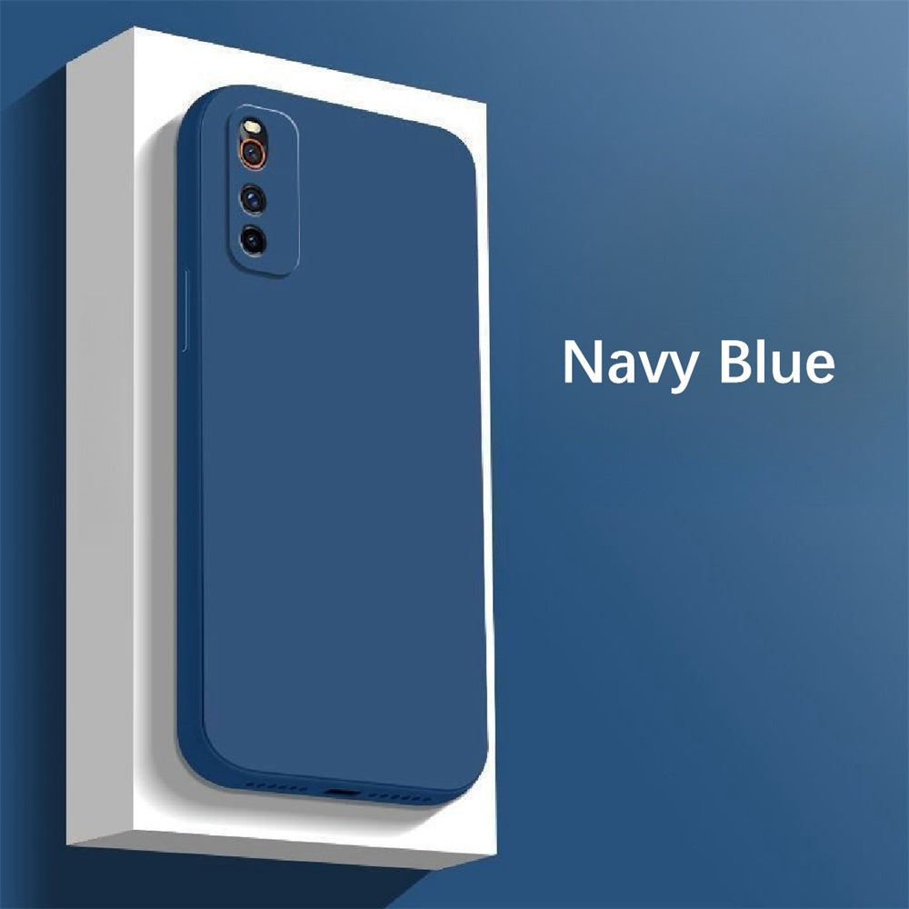 For IQOO Neo 3 Cover Drop and wear resistant Silicone Full Case Classic Simple Solid Color Phone Case Cover