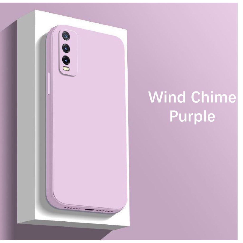 For VIVO Y70S Cover Drop and wear resistant Silicone Full Case Classic Simple Solid Color Phone Case Cover