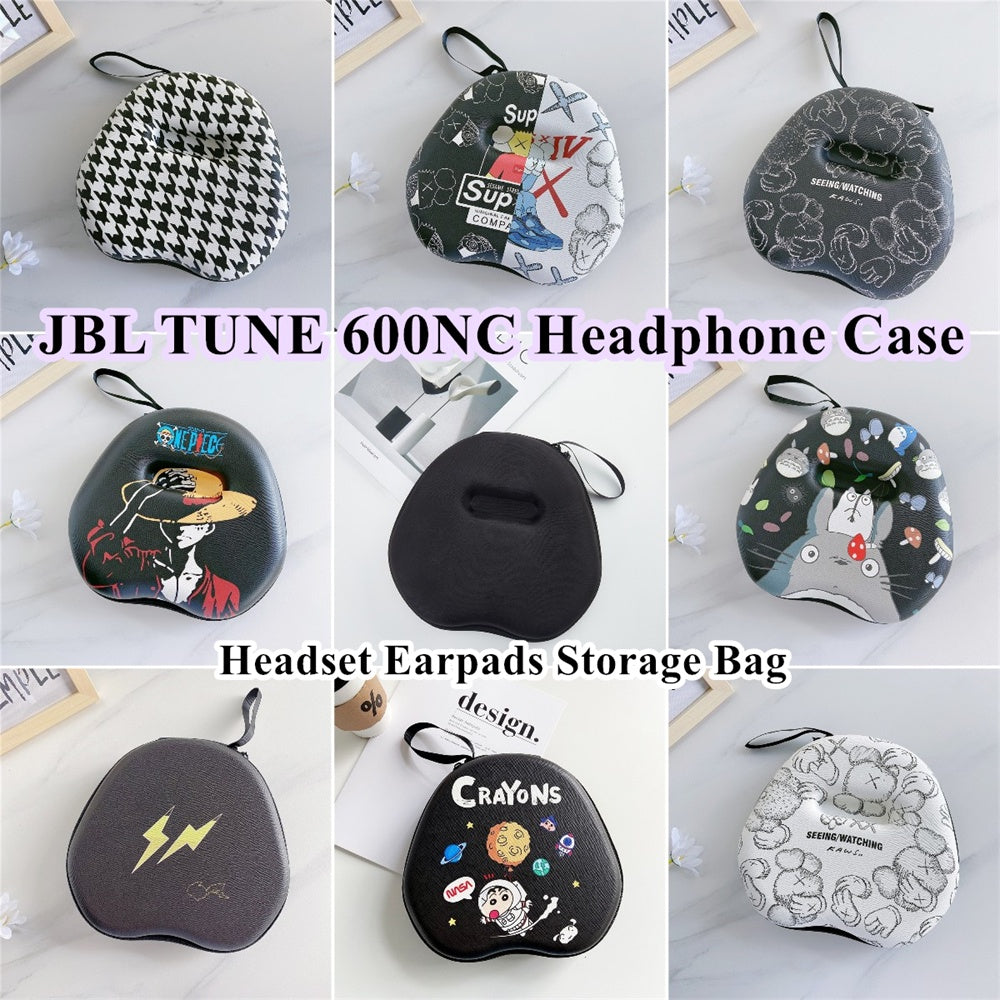 For JBL TUNE 600NC Headphone Case Cartoon Creative Patterns Headset Earpads Storage Bag Casing Box