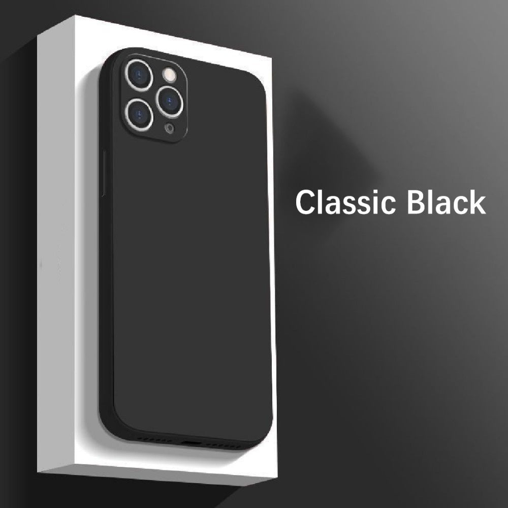 For IPhone 14 Pro Max Cover Drop and wear resistant Silicone Full Case Classic Simple Solid Color Phone Case Cover