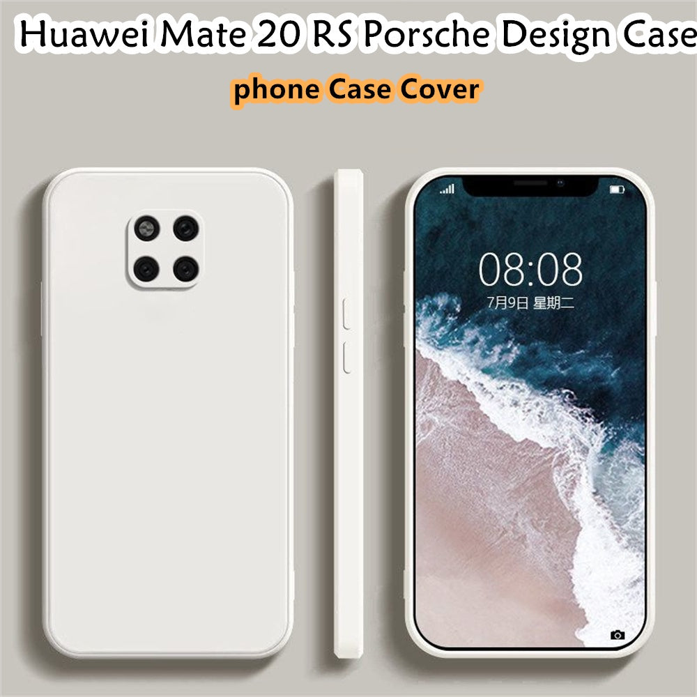 For Huawei Mate 20 RS Porsche Design Cover Drop and wear resistant Silicone Full Case Classic Simple Solid Color Phone Case Cover