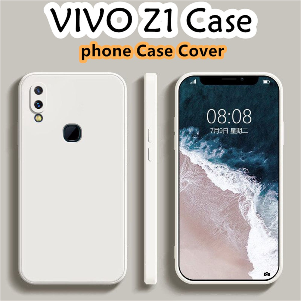 For VIVO Z1 Cover Drop and wear resistant Silicone Full Case Classic Simple Solid Color Phone Case Cover