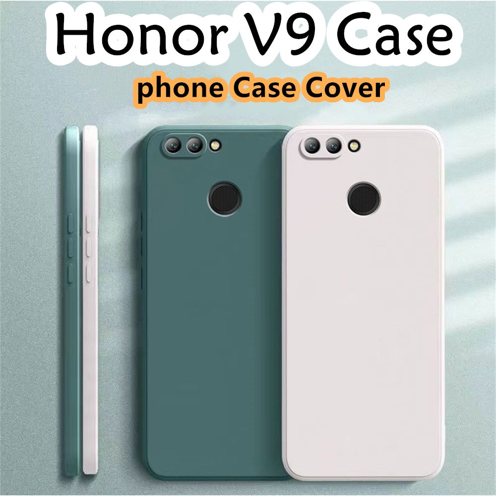 For Honor V9 Cover Drop and wear resistant Silicone Full Case Classic Simple Solid Color Phone Case Cover