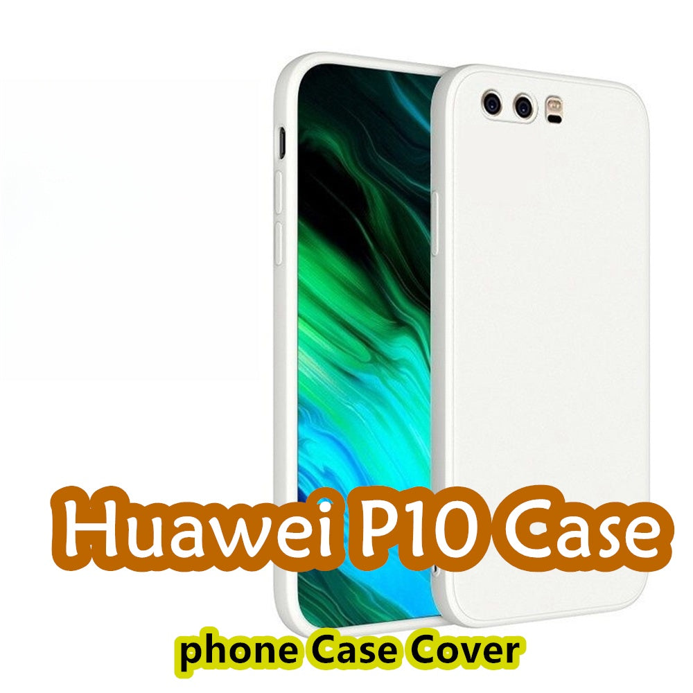 For Huawei P10 Cover Drop and wear resistant Silicone Full Case Classic Simple Solid Color Phone Case Cover